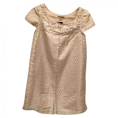 Pre-owned Antik Batik Mini Dress In Gold