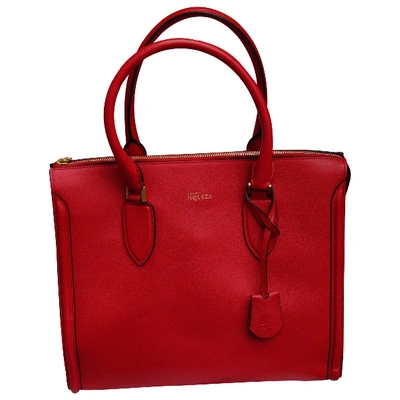 Pre-owned Alexander Mcqueen Heroine Leather Handbag In Red