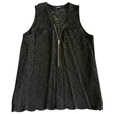 Pre-owned The Kooples Lace Blouse In Black