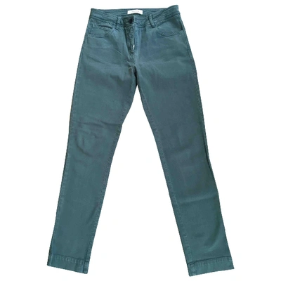Pre-owned Sessun Straight Pants In Green