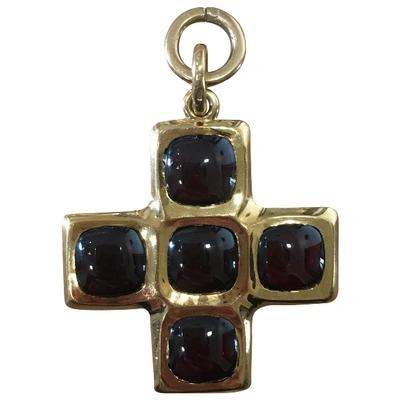 Pre-owned Pomellato Glory Yellow Gold Pendant In Brown