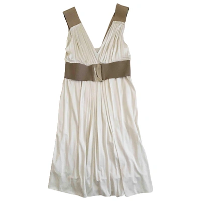 Pre-owned Philosophy Di Alberta Ferretti Mid-length Dress In White