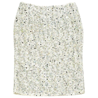 Pre-owned Nina Ricci Mid-length Skirt In White