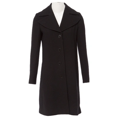 Pre-owned Emporio Armani Wool Coat In Black