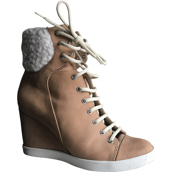 see by chloe boots beige