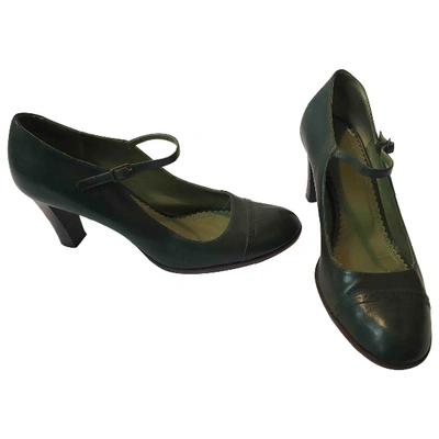 Pre-owned Marc Jacobs Leather Heels In Green