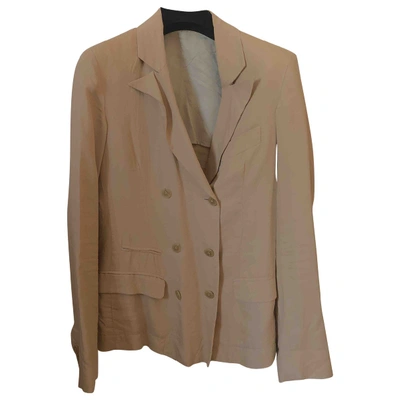 Pre-owned Mauro Grifoni Beige Cotton Jacket