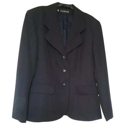 Pre-owned Cacharel Silk Jacket In Navy