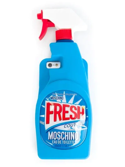 Moschino Cleaning Spray Iphone 6 Case In Blu