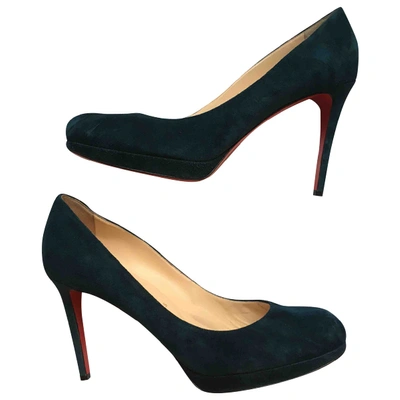 Pre-owned Christian Louboutin Simple Pump Heels In Green