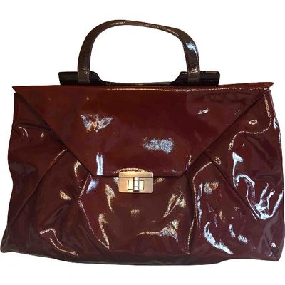 Pre-owned Marni Patent Leather Handbag In Brown