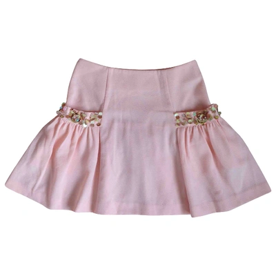 Pre-owned Manoush Mini Skirt In Pink