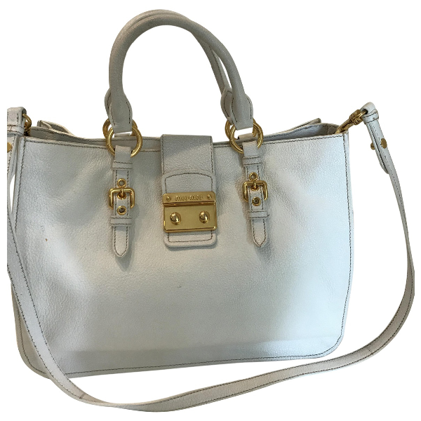 miu miu white handbag