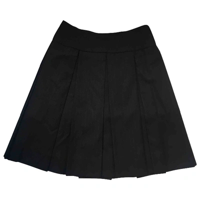 Pre-owned Prada Wool Mid-length Skirt In Blue