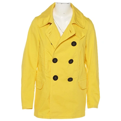 Pre-owned Dsquared2 Coat In Yellow