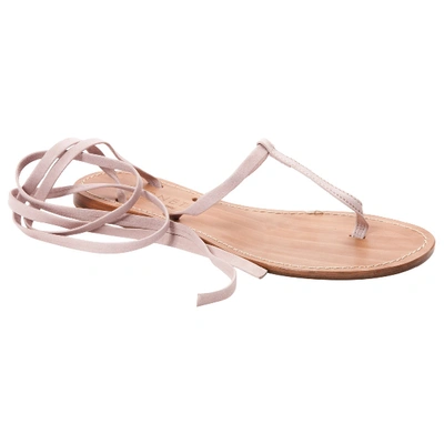 Pre-owned Cornetti Leather Sandals In Pink