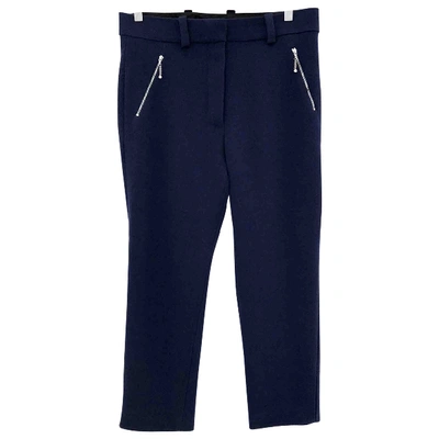 Pre-owned Louis Vuitton Wool Trousers In Blue