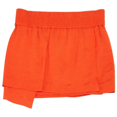 Pre-owned Acne Studios Mini Skirt In Orange