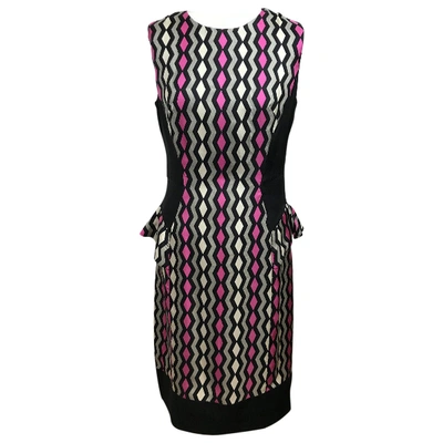 Pre-owned Milly Silk Mid-length Dress In Pink