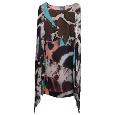 Pre-owned Blumarine Silk Mid-length Dress In Multicolour