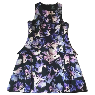 Pre-owned Mcq By Alexander Mcqueen Mini Dress In Purple