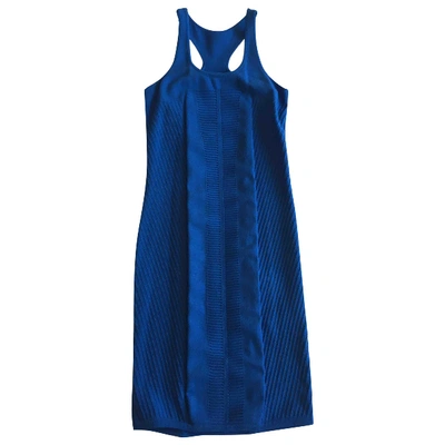 Pre-owned Versace Dress In Blue