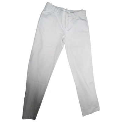 Pre-owned Chloé Straight Pants In Grey