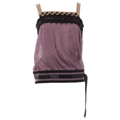 Pre-owned Alberta Ferretti Silk Camisole In Purple