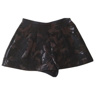 Pre-owned Peter Pilotto Black Cotton Shorts