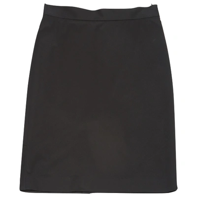 Pre-owned Valentino Mid-length Skirt In Black