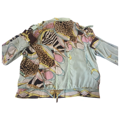 Pre-owned Roberto Cavalli Silk Jacket In Multicolour