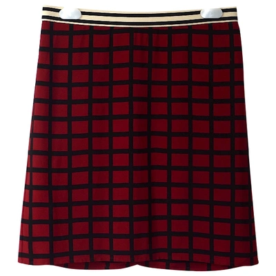 Pre-owned Marni Wool Mini Skirt In Red