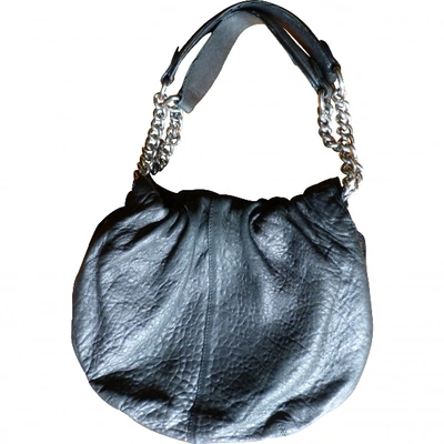 Pre-owned Sonia Rykiel Dita Leather Handbag In Black