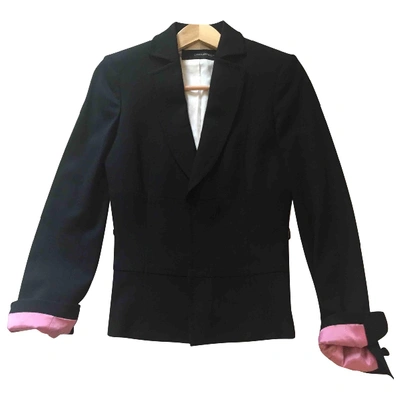 Pre-owned Dsquared2 Wool Short Vest In Black