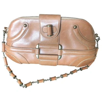 Pre-owned Alexander Mcqueen Leather Mini Bag In Brown