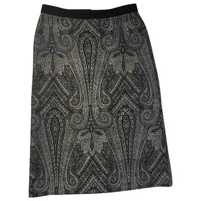 Pre-owned Viktor & Rolf Wool Mid-length Skirt In Silver