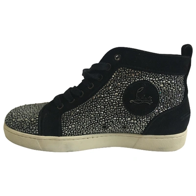 Pre-owned Christian Louboutin Louis Trainers In Black
