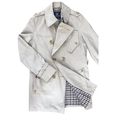 Pre-owned Aquascutum Beige Cotton Coat