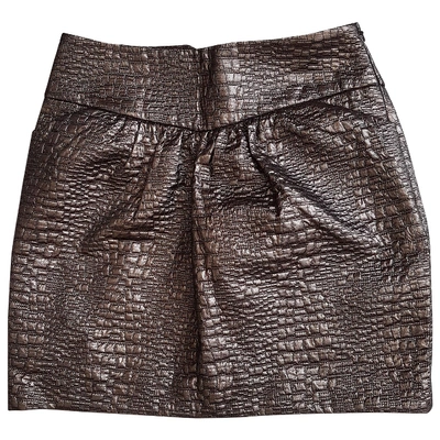 Pre-owned Tibi Mini Skirt In Metallic