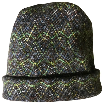 Pre-owned Missoni Wool Cap In Blue