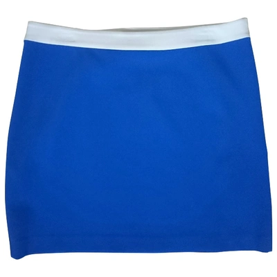 Pre-owned Diane Von Furstenberg Mini Skirt In Blue