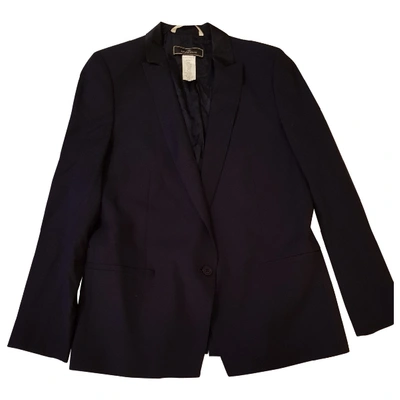 Pre-owned By Malene Birger Suit Jacket In Blue