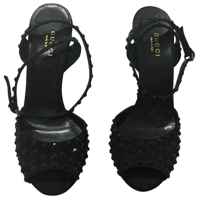 Pre-owned Gucci Sandal In Black