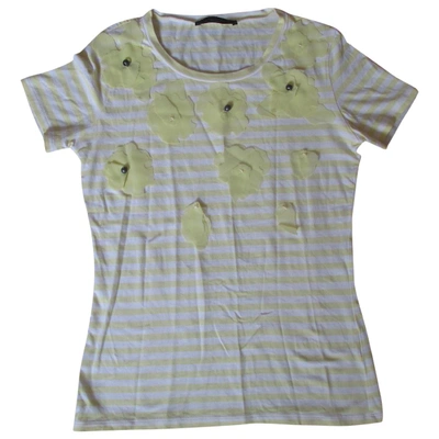 Pre-owned Max Mara Yellow Cotton Top