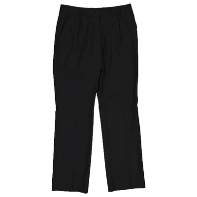 Pre-owned Dolce & Gabbana Wool Carot Pants In Black