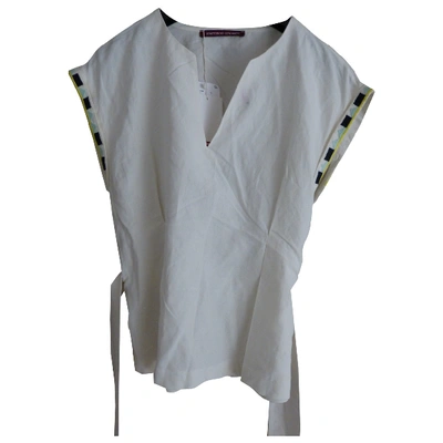 Pre-owned Comptoir Des Cotonniers Linen Tunic In White