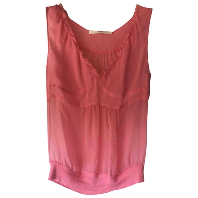 Pre-owned Jucca Silk Vest In Pink