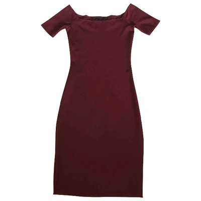 Pre-owned Reformation Mini Dress In Burgundy