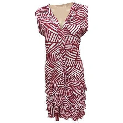 Pre-owned Moschino Cheap And Chic Mid-length Dress In Burgundy