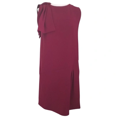 Pre-owned Hoss Intropia Dress In Burgundy